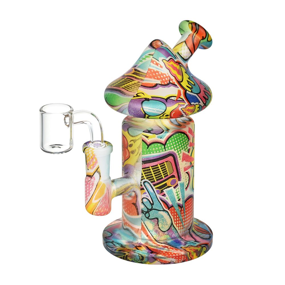 Shroom Dome Glass Dab Rig | 6.25" | 14mm F | Designs Vary