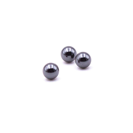 The Stash Shack 6mm Silicon Carbide Terp Pearls for Dab Rigs - Top View on White