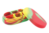 Colorful Silicone Multi-Drawer Concentrate Container, 4" x 2", ideal for storage