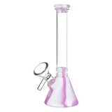 Silicone on Glass Beaker Water Pipe | 6" | 14mm F | Assorted Colors | 6ct Bundle