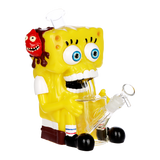 Silly Sponge Glass & Vinyl Water Pipe | 10" | 14mm F