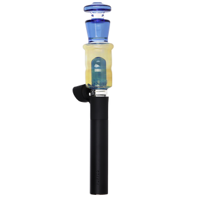 Silver Fumed Bubbler Puffco Pivot attachment, 4.1 inch borosilicate glass with a dome percolator
