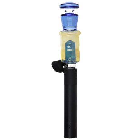 Silver Fumed Bubbler Puffco Pivot attachment, 4.1 inch borosilicate glass with a dome percolator