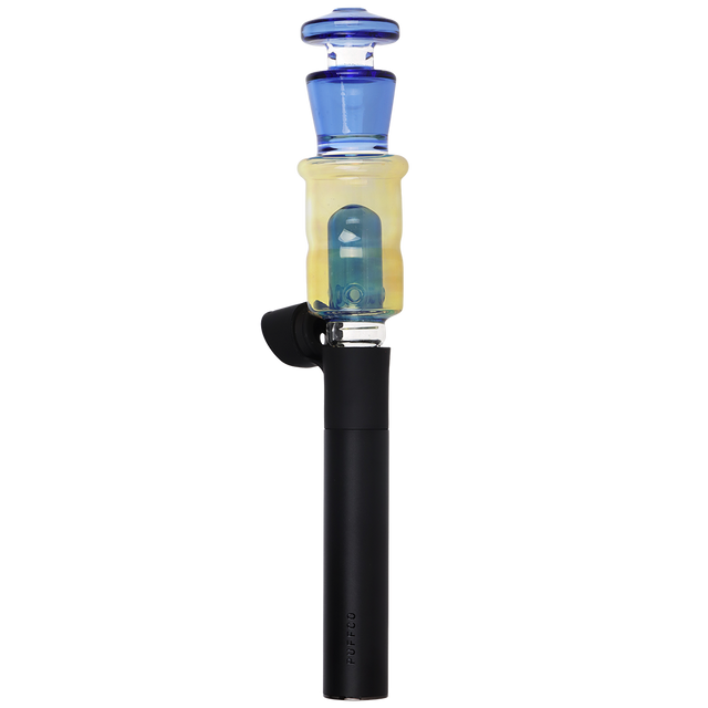 Silver Fumed Bubbler Puffco Pivot attachment, 4.1 inch borosilicate glass with a dome percolator