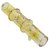LA Pipes Silver Fumed Steamroller Hand Pipe, Color Changing Borosilicate Glass, 5" Length, Portable