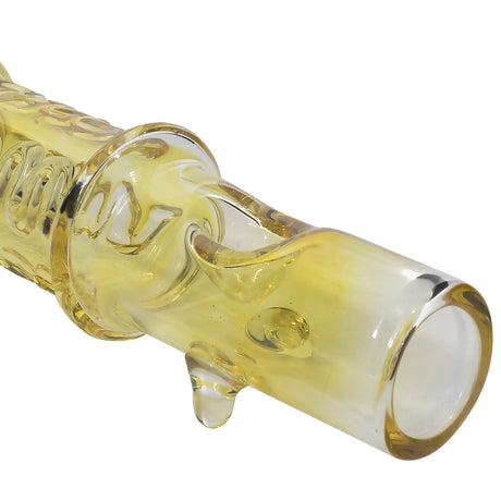 LA Pipes Silver Fumed Steamroller - Close-up Side View on White Background