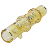 LA Pipes Silver Fumed Steamroller Hand Pipe, Compact 5" Length, Color Changing Design