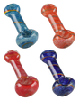 Assorted Colorful Borosilicate Glass Spoon Pipes - Balloon Strings Design