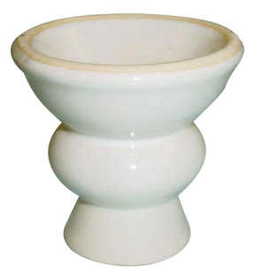 Ceramic Single Head Outside Sitting Hookah Bowl in Assorted Colors, Front View