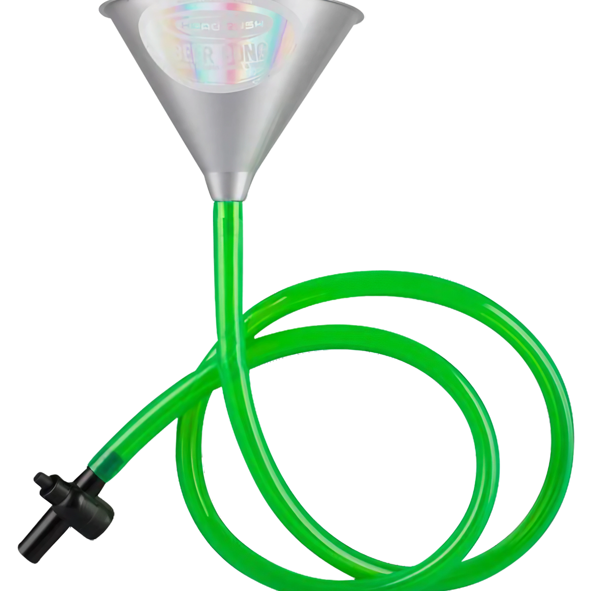 Single Head Rush 6ft Beer Bong Funnel with On/Off valve
