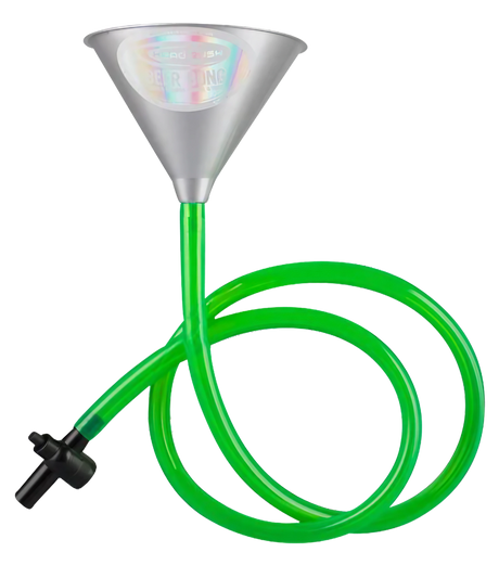 6-Foot Party Beer Bong with Single Funnel & Toggle Valve
