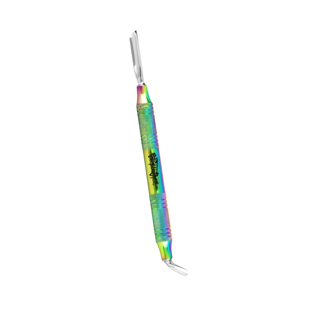 Skilletools Anodized Rainbow Dab Tool with Dual-Ended Design, 6" Length, for Dab Rigs