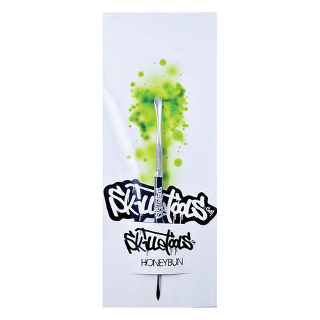 Skilletools Classic Series Metal Dab Tool, Honeybun model, 6" steel on branded background