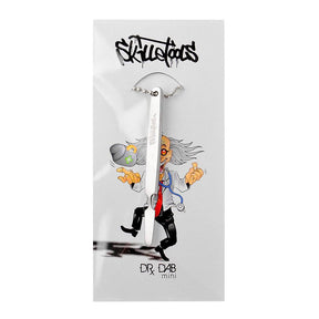 Skilletools Dr. Dab Mini Dab Tool - Silver, Compact for Easy Travel, Front View