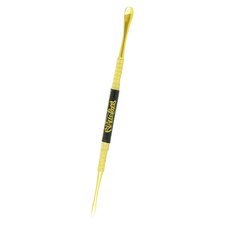 Skilletools Gold Series Dab Tool, 6" Metal, Compact Design for Dab Rigs, Angled View