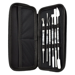 Skilletools Master Kit with Steel Dab Tools and Black Case, Portable and Compact