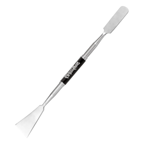 Skilletools XL Scraper Dabber Tool in silver, 8" size, ideal for dab rigs and concentrates