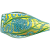 LA Pipes 'Skipping Stone' Inside-Out Chillum in Green Hues, Borosilicate Glass, 2.5 inch