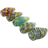 LA Pipes 'Skipping Stone' Inside-Out Chillum in various colors, 2.5-inch, for dry herbs