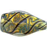 LA Pipes 'Skipping Stone' Inside-Out Chillum in Mixed Colors, 2.5-inch Borosilicate Glass