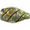 LA Pipes 'Skipping Stone' Inside-Out Chillum in Mixed Colors, 2.5-inch Borosilicate Glass