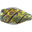 LA Pipes 'Skipping Stone' Inside-Out Chillum in Mixed Colors, 2.5-inch Borosilicate Glass