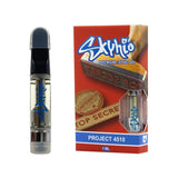 Skyhio CDT Delta 8 Vape Cartridge, 1ml with Project 4510 flavor, front view on white background