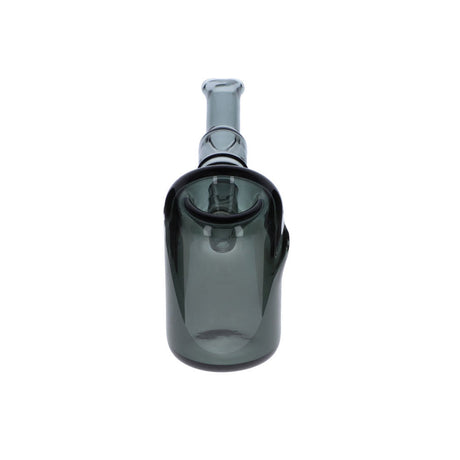 Compact 5" Valiant Distribution Sherlock Pipe in Teal Borosilicate Glass - Top View