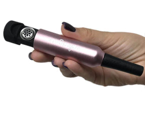 Weedgets Slider Pipe in Rose - Handheld Waterless Filtration Pipe for Dry Herbs, Compact Design