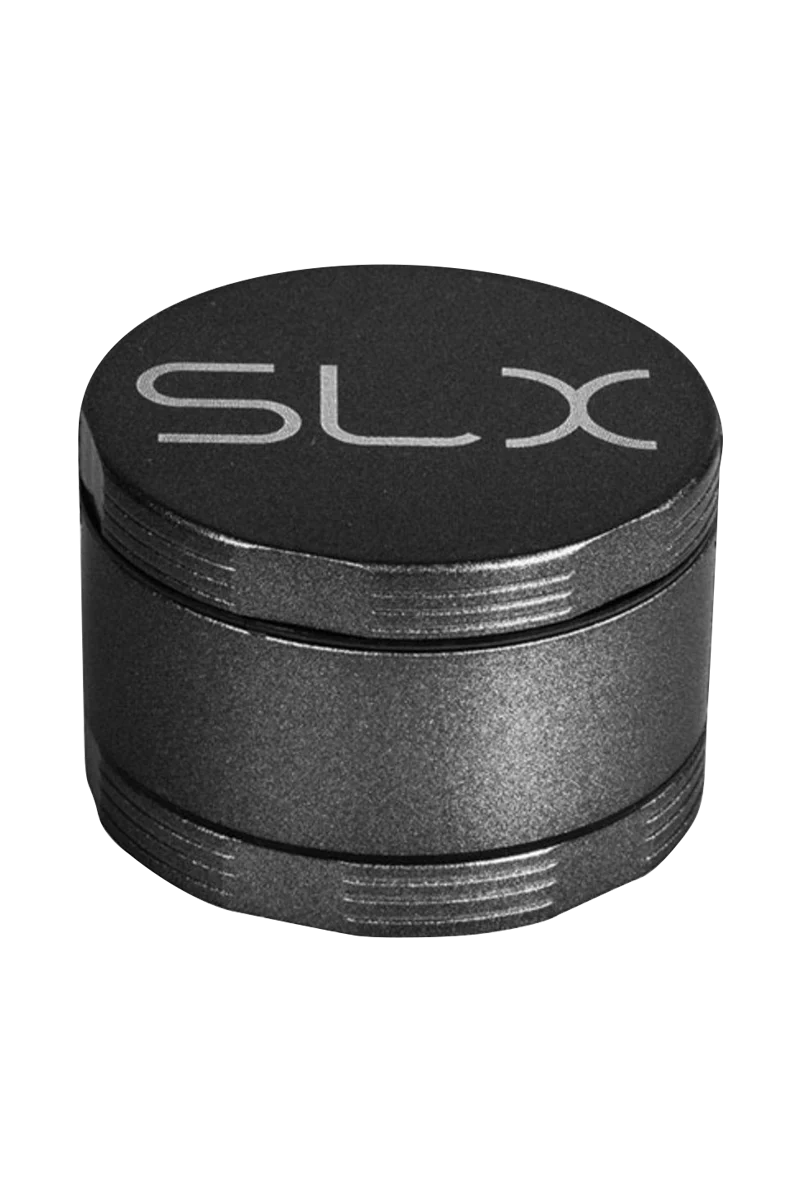 SLX Ceramic Coated 2.2" Pocket Grinder in Black, Compact 4-Part Design for Dry Herbs