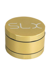 SLX Ceramic Coated 2.2" Pocket Grinder in Gold, Portable 4-Part Design, Top View on White Background