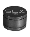 SLX Ceramic Coated 2.5" Medium Grinder in Black, 4-Part Design, Portable and Compact