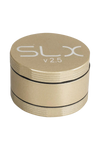 SLX v2.5 Ceramic Coated 2.5" Medium Grinder in Gold, Compact Design for Dry Herbs