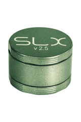 SLX Ceramic Coated 2.5" Medium Grinder in Green, 4-Part Design, Portable and Compact