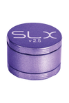 SLX Ceramic Coated 2.5" Medium Grinder in Purple, Portable 4-Part Steel Design, Top View