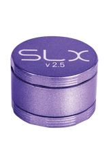 SLX Ceramic Coated 2.5" Medium Grinder in Purple, Portable 4-Part Steel Design, Top View