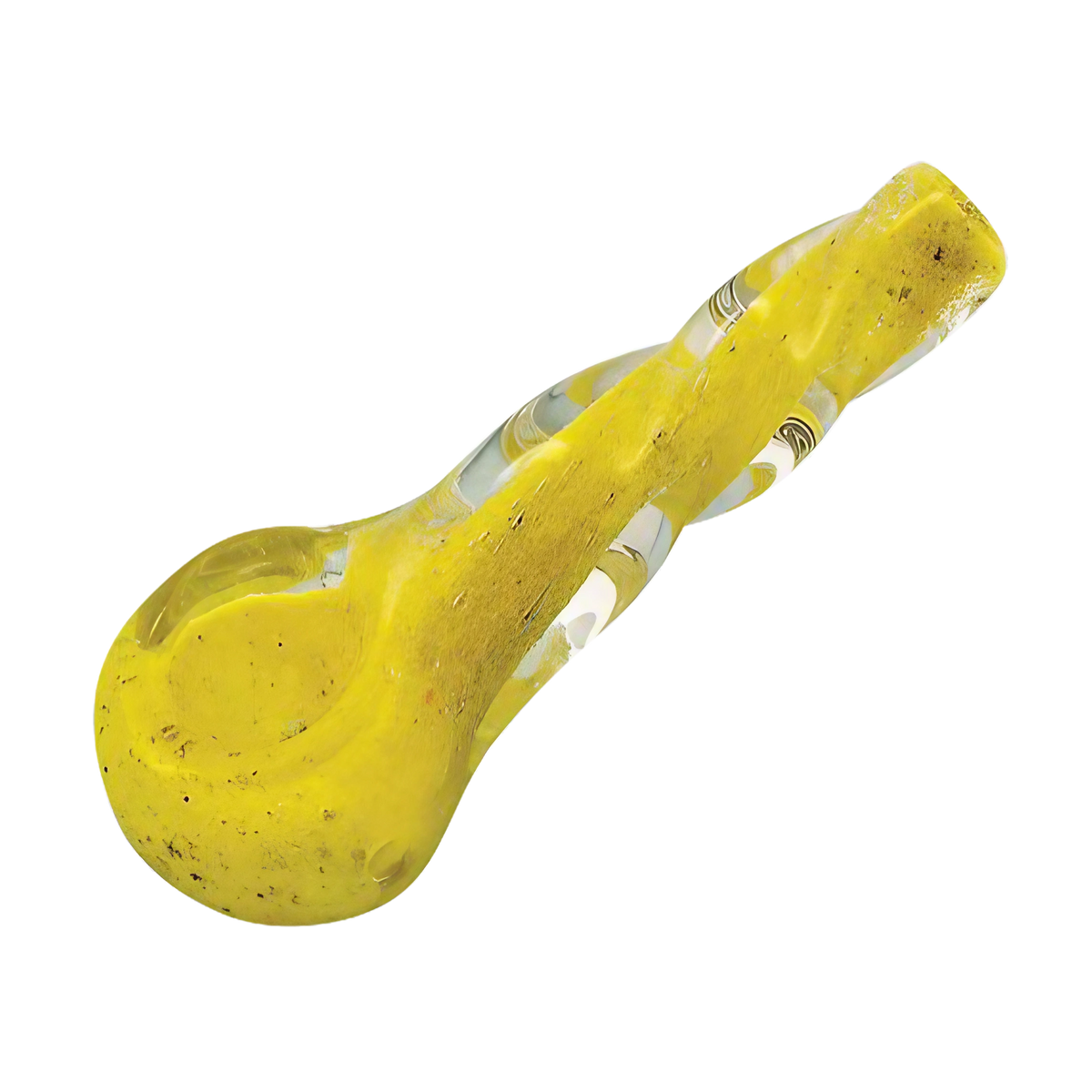 Small Heavy Twisted Frit Glass Pipe | Hand Pipes