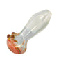 Small Transparent Glass Pipe with Spiral Design and Deep Bowl, 3" Compact Size