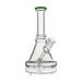 PILOT DIARY 7'' Glass Beaker Base Bong in Green with Clear Downstem and Bowl - Front View