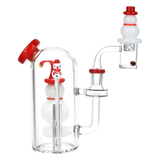 Smiling Snowman Glass Dab Rig Set | 6" | 14mm F