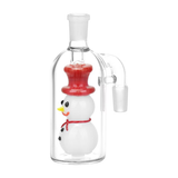 Smiling Snowman Glass Ash Catcher | 5" | 14mm | 90D