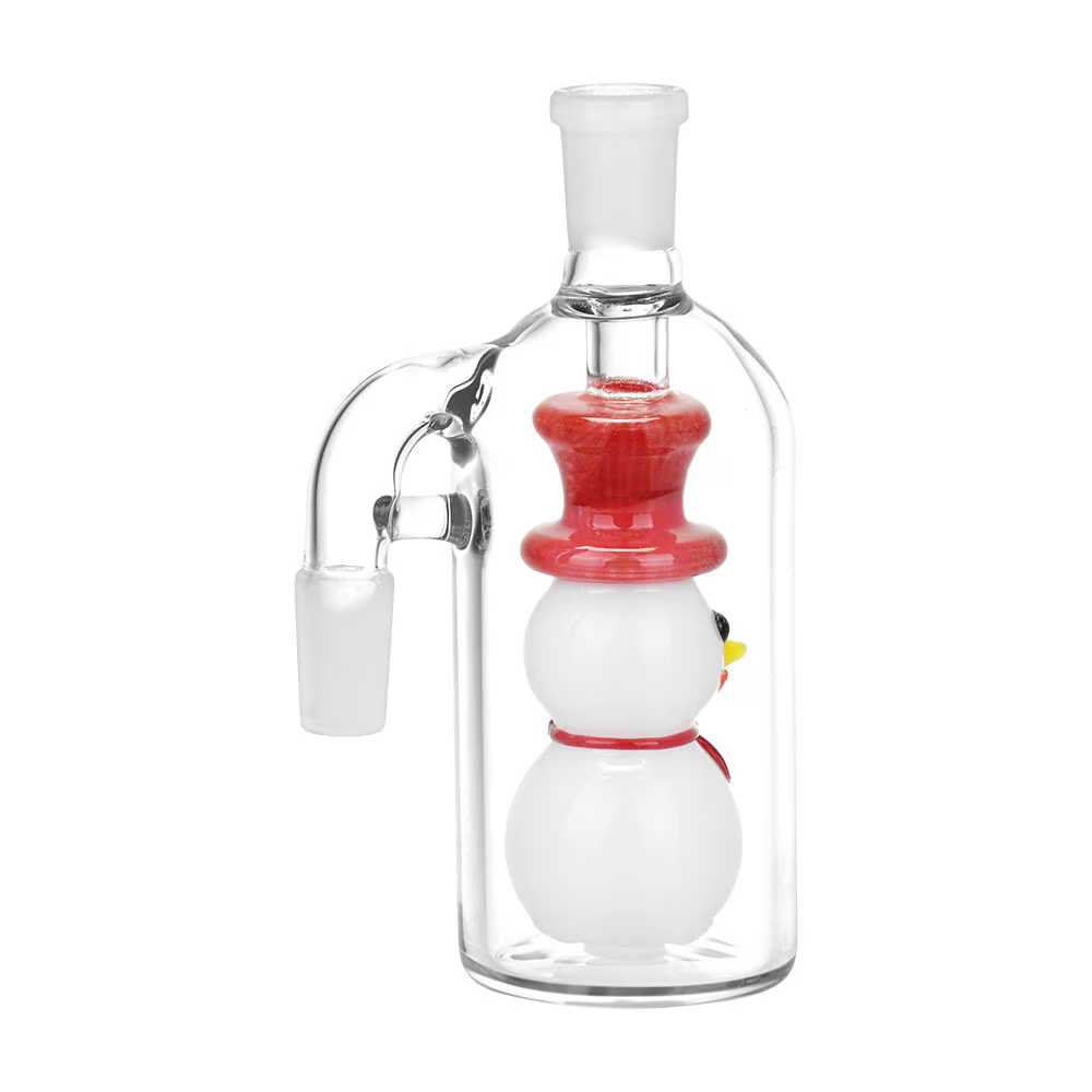 Smiling Snowman Glass Ash Catcher | 5" | 14mm | 90D