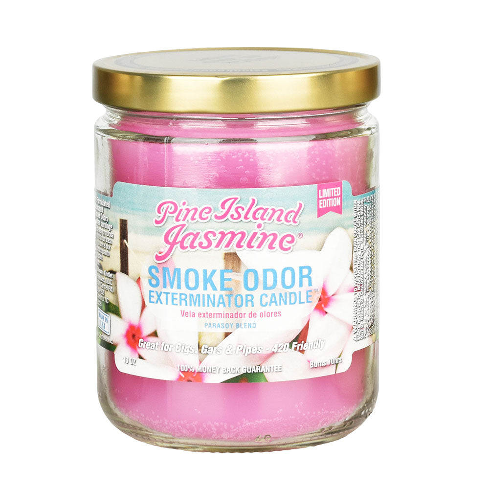Smoke Odor Exterminator Candle, 13oz, Floral Mix, Front View on White Background