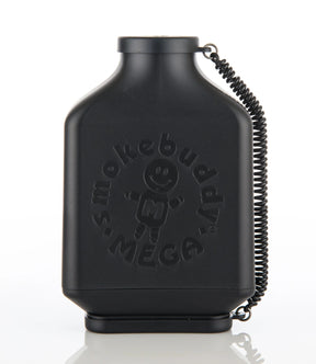 Smokebuddy Mega Personal Air Filter in Black, Large Size, Portable Design, Front View