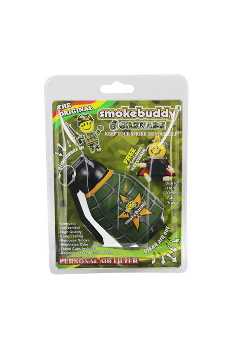 Smokebuddy Original Personal Air Filter in Camo Design - Front View with Packaging