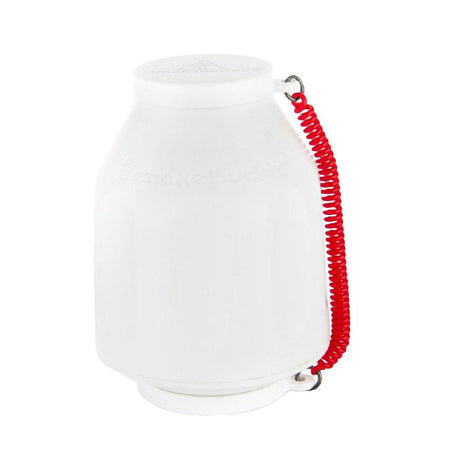Smokebuddy Original Personal Air Filter in White with Red Keychain - Portable Odor Eliminator