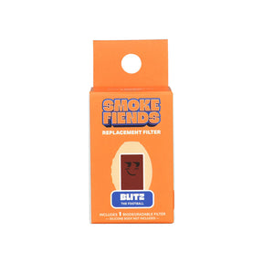 SmokeFiends Blitz Football-Shaped Replacement Filter in Packaging