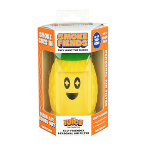 SmokeFiends Juice The Pineapple, Eco-Friendly Air Filter, Front View in Packaging