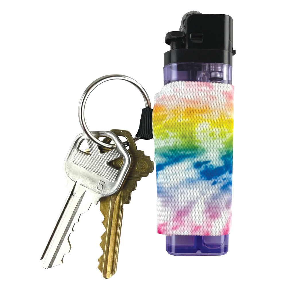 Smokezilla Keychain Lighter and Lip Balm Holder in assorted colors, compact and portable design