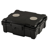 Smokezilla Magnetic Mini Storage Box in Black, Portable 4" x 3.4" Size, Front View on White Background